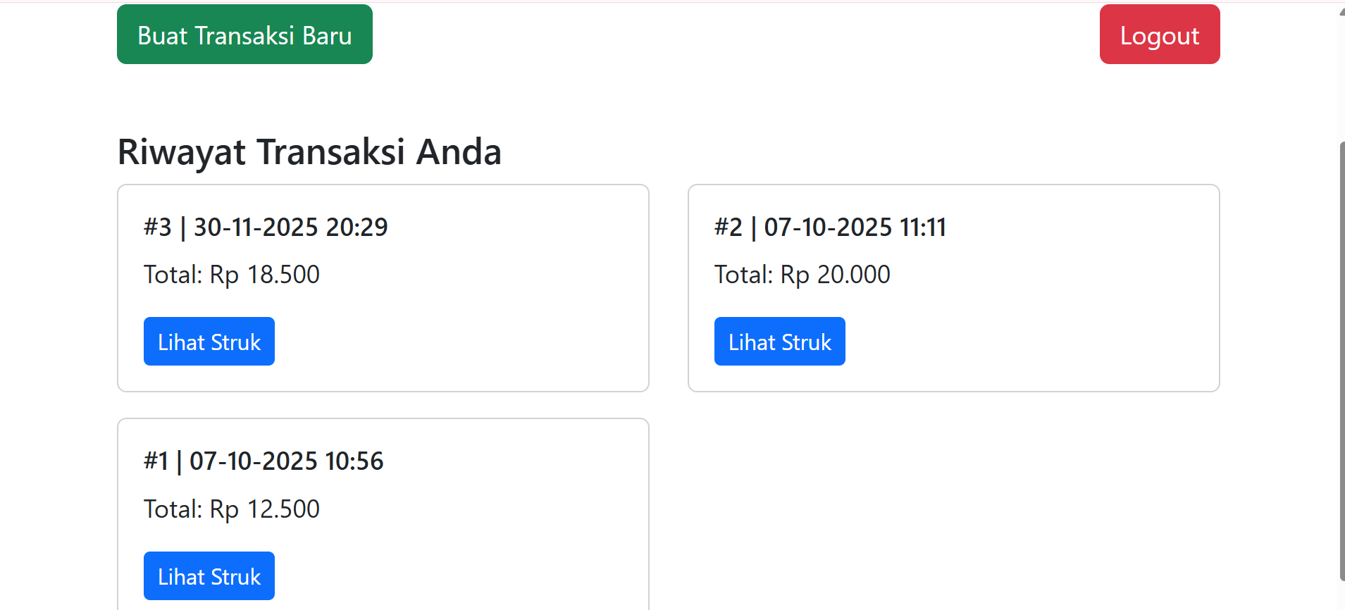 WEBSITE POINT OF SALE