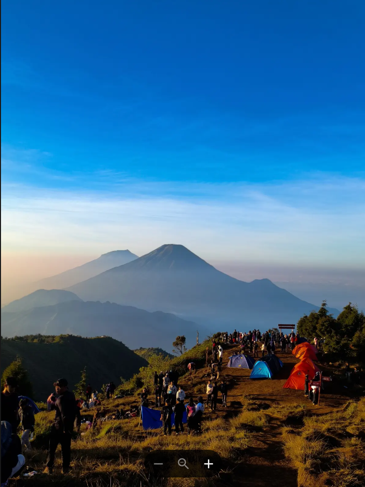 Morning Light Over Mount Prau
