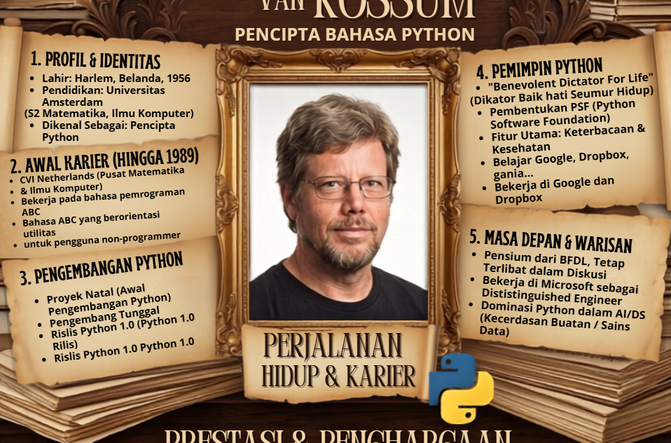 INFOGRAFIS TOKOH IT GUIDO VAN ROSSUM