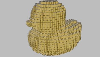 3D ANIMATION GLITCHING EFFECT DUCK