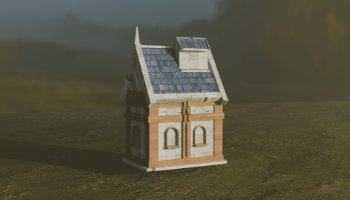 3D Bangunan Rumah - Blender