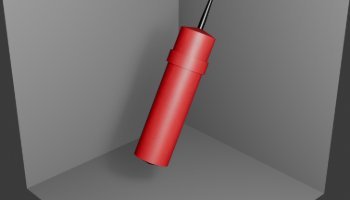 3d blender bom kecil simpel