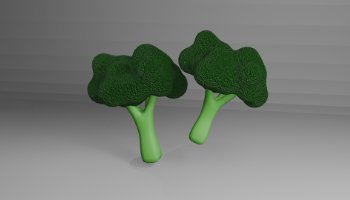 3D Brokoli Aset Game AR