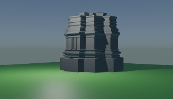 3D Candi Gatotkaca