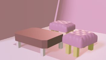 3D ||  INTERIOR KURSI DAN MEJA