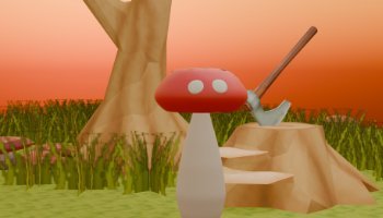 3D Karakter Jamur