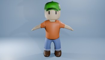 3D Karakter Stumble Guys a