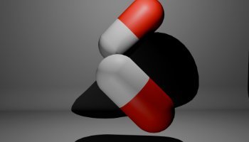 3D KARYA PIL OBAT BLENDER