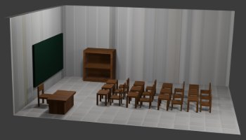 3D Layout Ruang Kelas