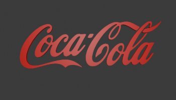 3D LOGO COCA - COLA