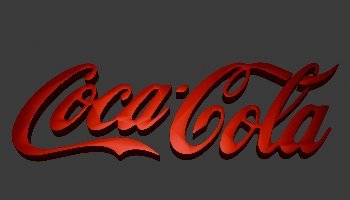 3D LOGO COCA - COLA