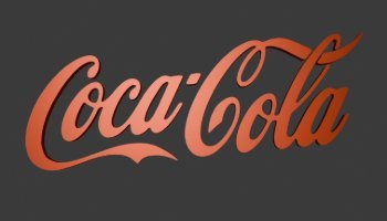 3D LOGO COCA - COLA