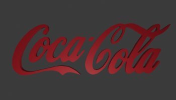 3D LOGO COCA - COLA