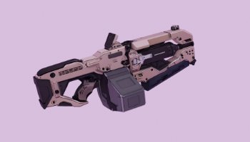 3D Model Futuristic Gun - Portfolio #106