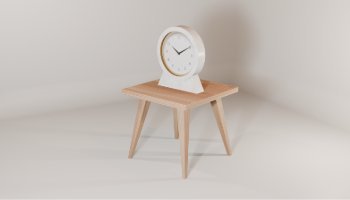3D Model Jam Meja Minimalis