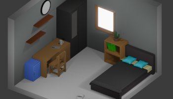 3d model kamar impian