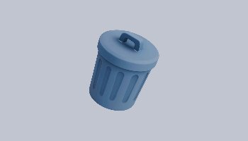 3D Model Rubbish Bin - Portfolio #13