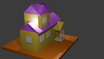 3D Model Tugas Rumah Simpel