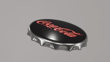 3D Model Tutup Botol Coca Cola