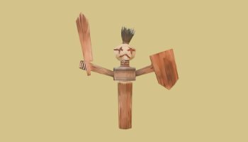 3D Model Wooden Figure - Portfolio #100