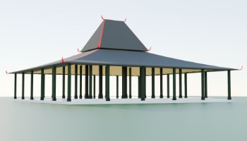 3D Pendopo Kraton Jogja