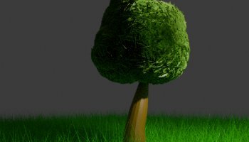 3D Pohon yang Simpel dan Berat