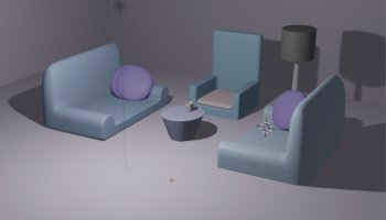3D Ruang Tamu