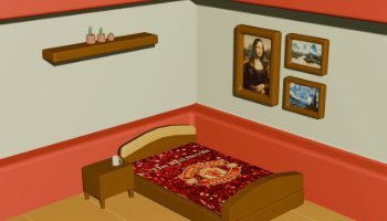 3D Sederhana Kamar Fans Mu