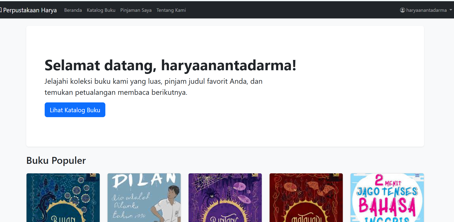 web perpustakaan