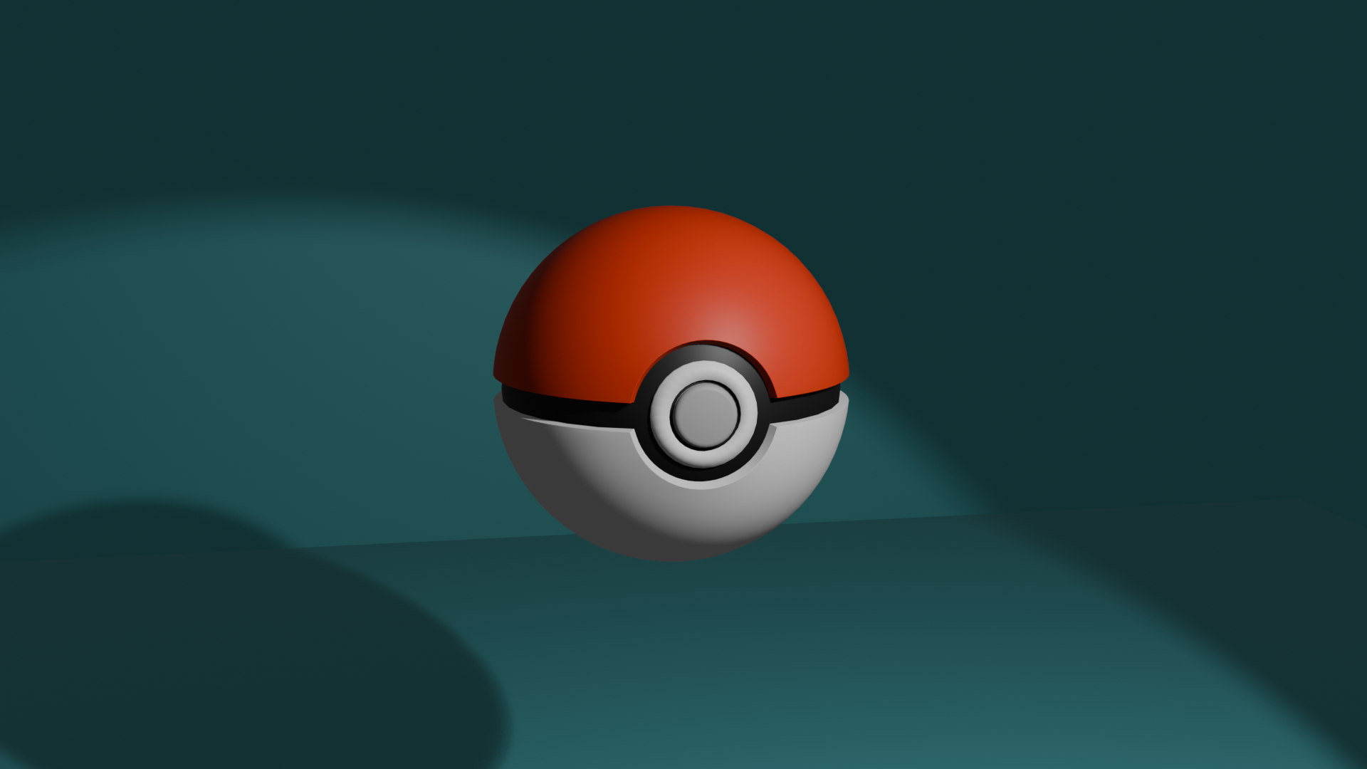 Modeling PokeBall 3D Low Poly