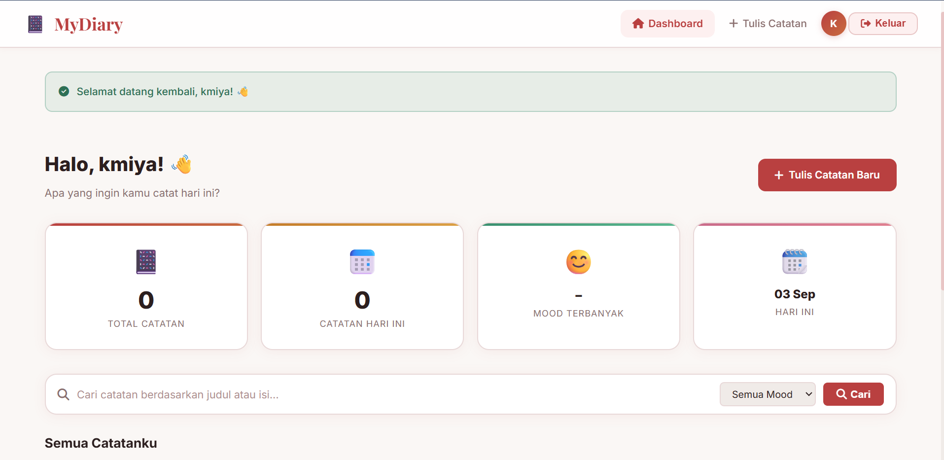 Membuat Website My Diary Simple