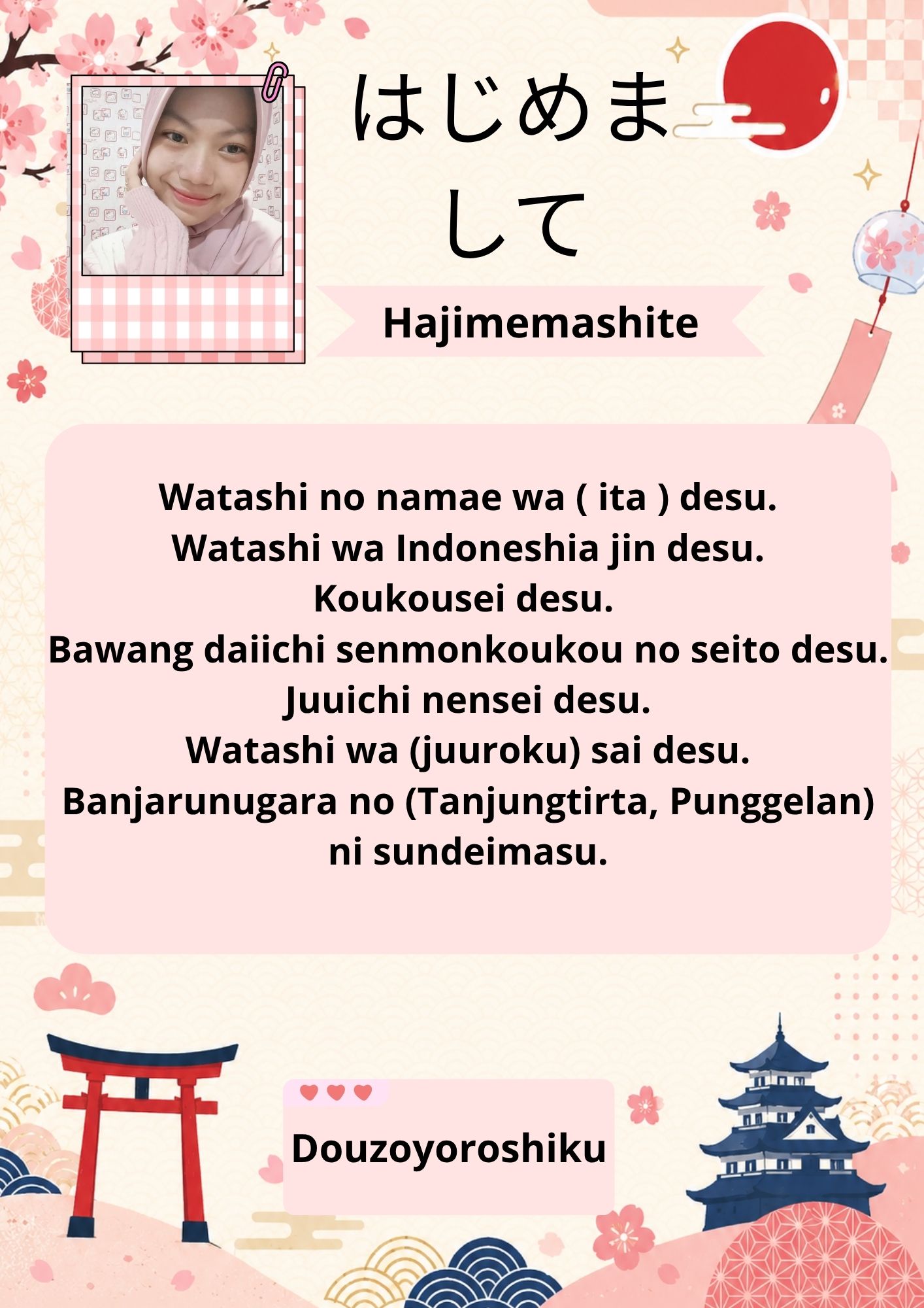 Desain Grafis Perkenalan Bahaasa Jepang