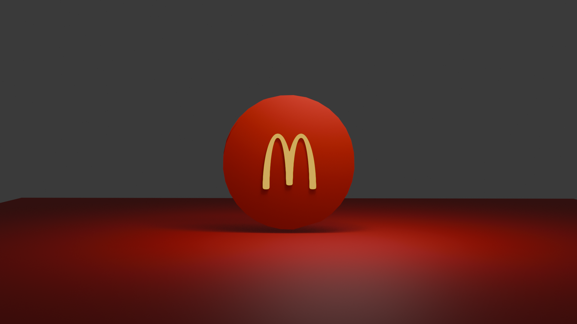 Logo McDonald's - 2D To 3D