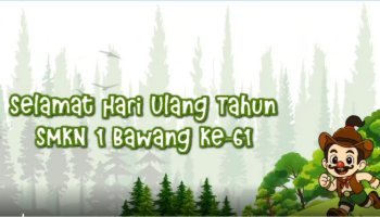 Animasi Bumper Closing 1 HUT SMKN 1 Bawang 61 | HUT Skansa 61