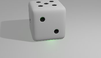 animasi dadu light green monica