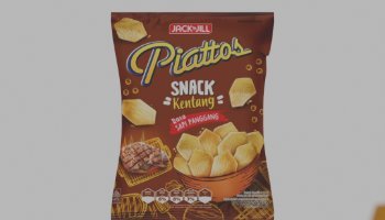 Animasi Produk Snack Piattos 3D