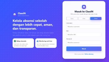 Aplikasi Absensi Siswa dan pantauan "classIN"
