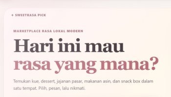 Aplikasi berbasis Web TOKO "SWEETRASA"