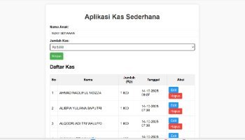 Aplikasi Kas Sederhana