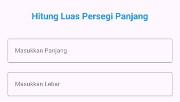 aplikasi mengihtung luas persegi panjang