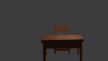 ASET 3D MEJA DAN KURSI
