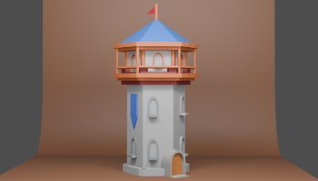 Asset Model 3D Blender Castle