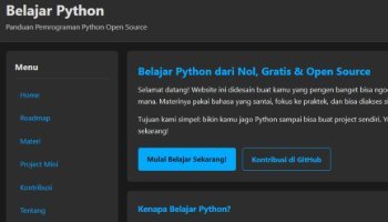 Template Web Belajar Python (Git)