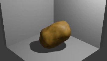 Blender 3D Bentuk Sayur Kentang