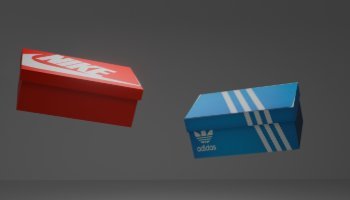 Box Sepatu 3D