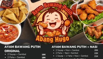 Buku Menu Ayam Bawang Putih Abang Hugo A4