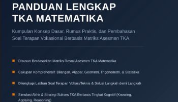 CAKUPAN MATERI TKA LENGKAP MAPEL MATEMATIKA