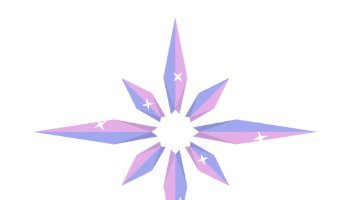 Celestial Star Emblem | Procedural Dual-Stream Crystal Shader in Blender