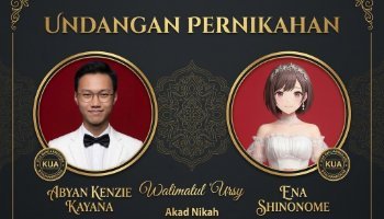 contoh desain undangan pernikahan dengan nuansa elegan premium VIP