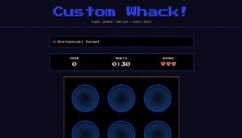 Custom Whack - Game Web